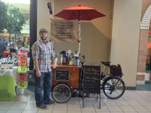Larry Conlon and Cranked Up Coffee bike